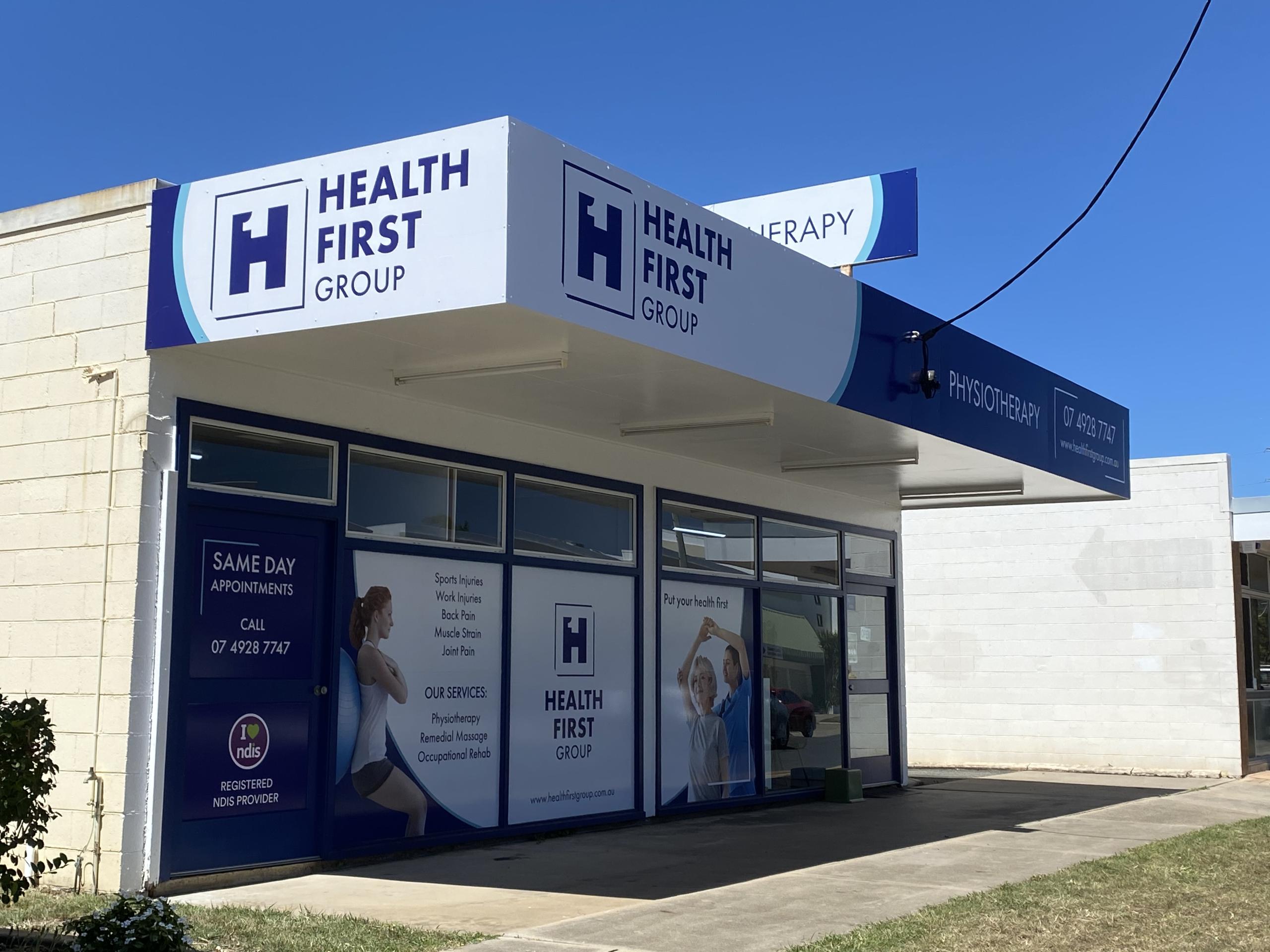 Rebrand of Health First Rockhampton Signage